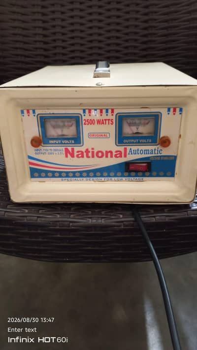 National steblizer 2500watt