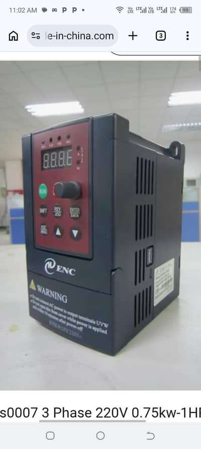 ENC EDS800 VFD Inverter 1.5kw | 220V | AC Drive|  negotiation hojae gi