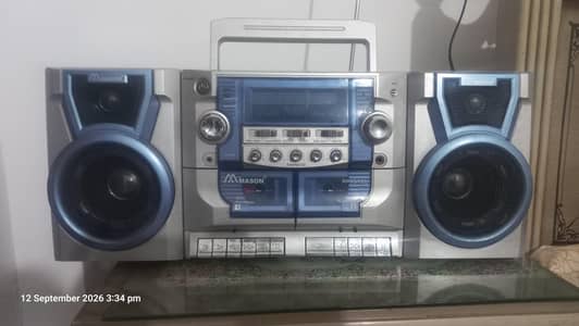 Radio and Antique Cassette Recorder