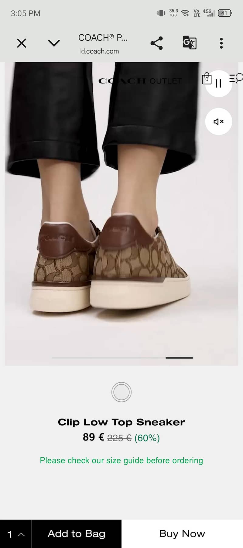 Coach sneaker 6