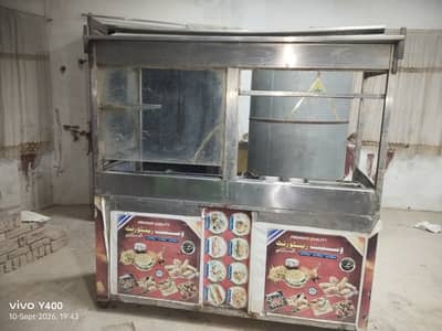 Burger shuwarma counter+ fryer+ Shuwarma machine