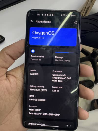 One Plus 8T  12/256 GB