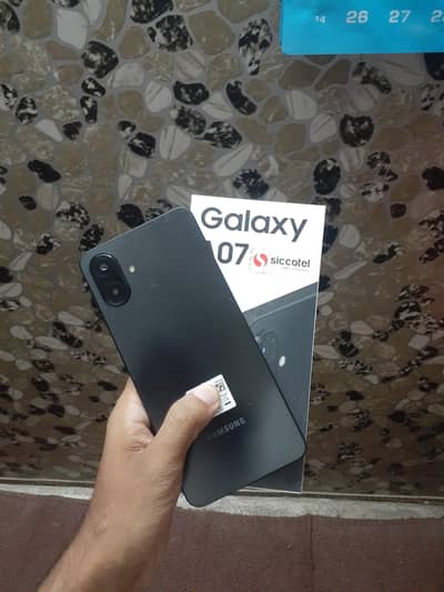 Samsung Mobile A07 5G 4 128 4 month warranty available total original