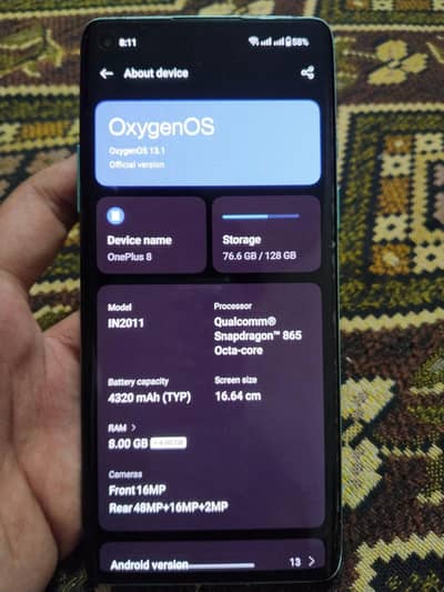 One Plus 8 {Dual Sim}