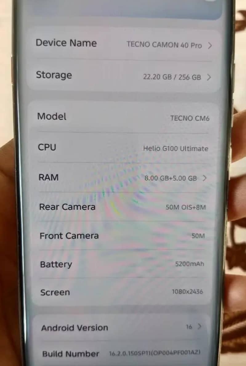 Tecno CAMON 40 Pro 2