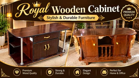 Royal Wooden Cabinet & TV Console | Stylish Design | Premium Quality