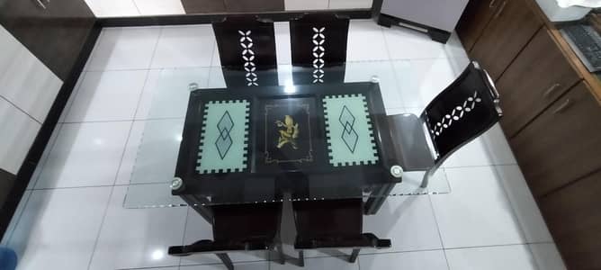 Sheesham Wood Dining Table with 4 Chairs – Excellent Condition
