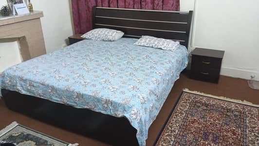 Bedroom set along with side tables and mattress