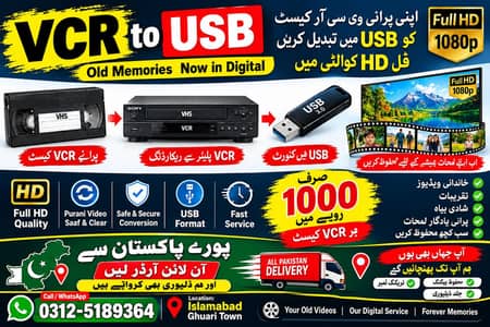 VCR casset copy to USB