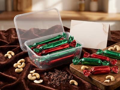 Premium Homemade Kaju Chocolate Fudge Slab | Nutty Choco Bar