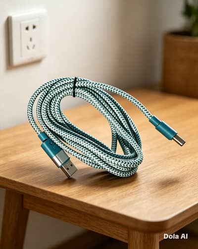 Premium braided charging cable - brand new
