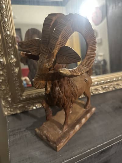 Markhor wooden wall decor