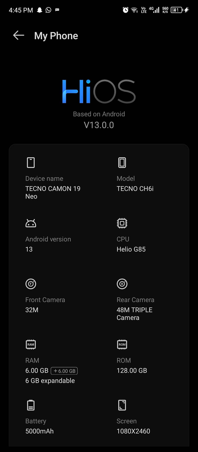 Tecno CAMON 19 Neo 2