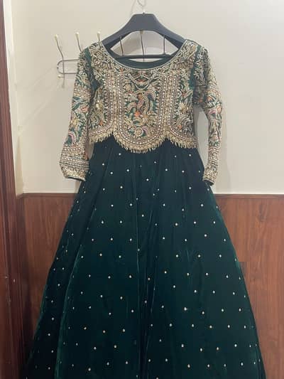 Bridal Mehndi dress 3 pcs Kurti Lehnga duppta