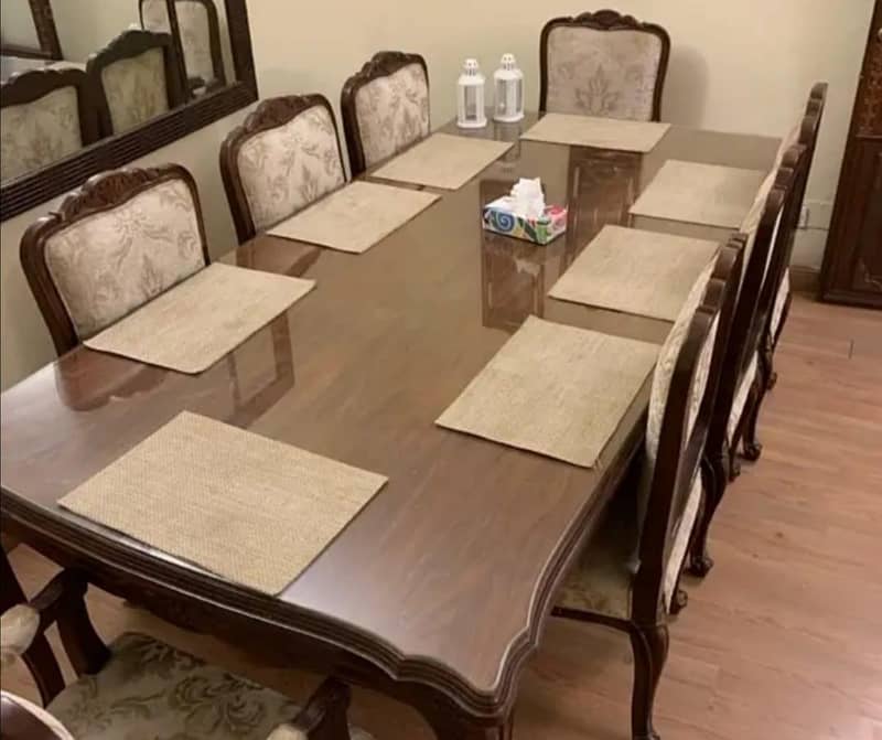 Dining table with Eight chairs 0