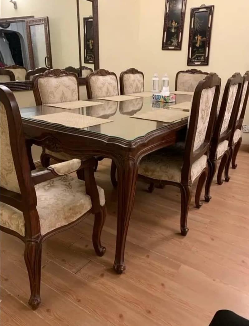 Dining table with Eight chairs 1