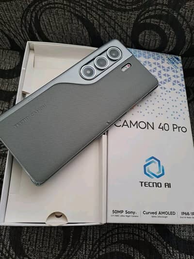 Tecno CAMON 40 Pro 8GB RAM 256GB memory PTA approved 0325=7059=384