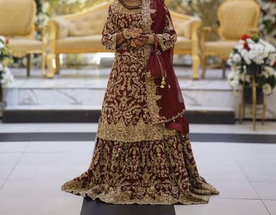 New bridal farshi lehanga for sale in lahore