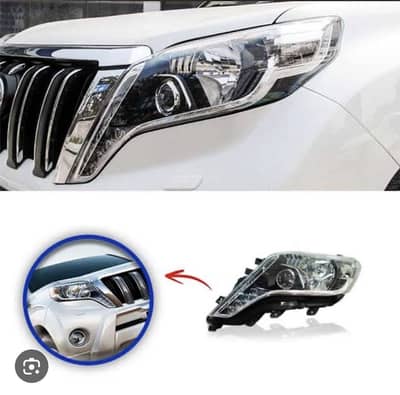 Toyota prado original front lights 2011-2013 model