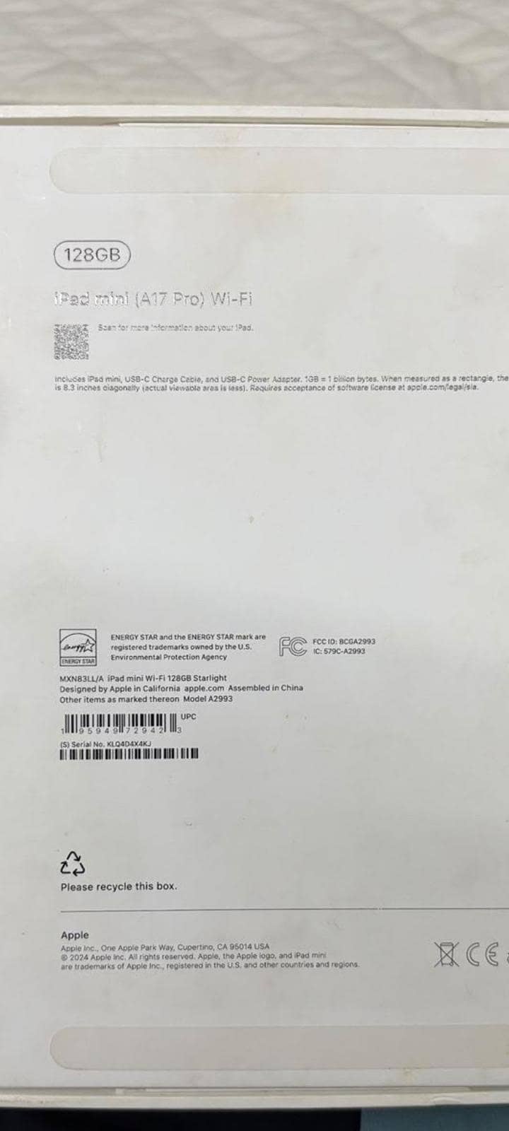 Ipad mini 7-128 gb 6