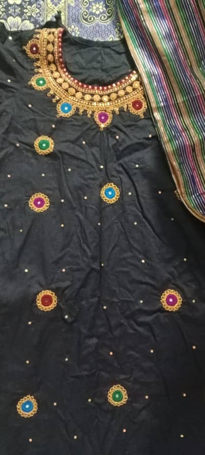 Beautiful Hand-Embroidered Ladies Dress – Traditional Handmade Work
