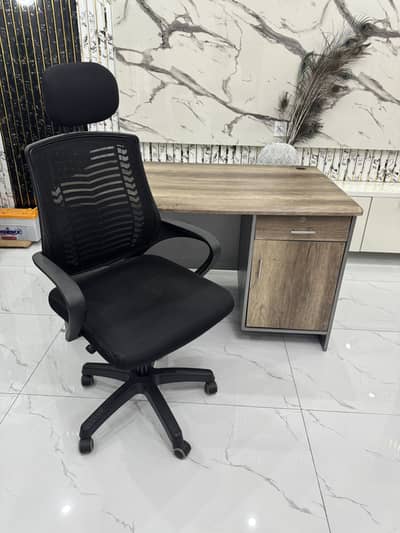Very solid Custom made office/Study table + Chair