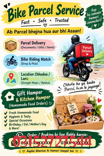 bike rider parcel