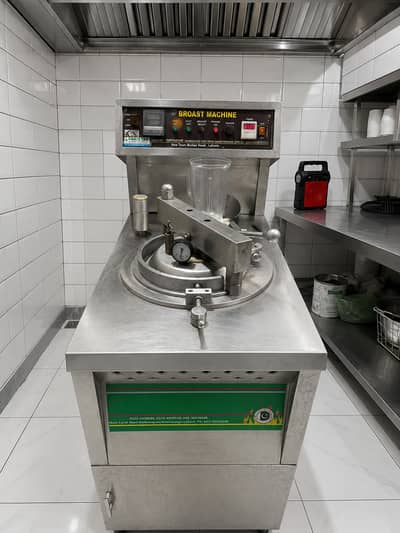 Broast gas machine