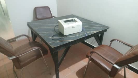 USED OFFICE TABLE AND CHAIR FOR SALE