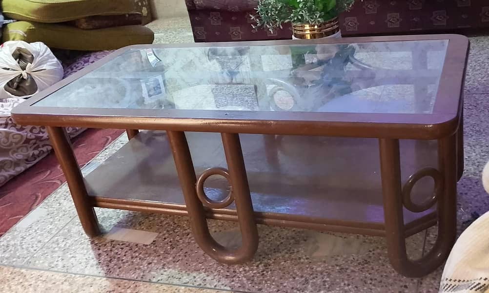 5 Seter Sofa Set + Big Table 0