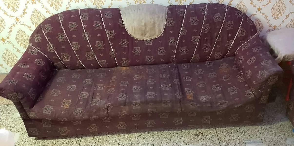 5 Seter Sofa Set + Big Table 1