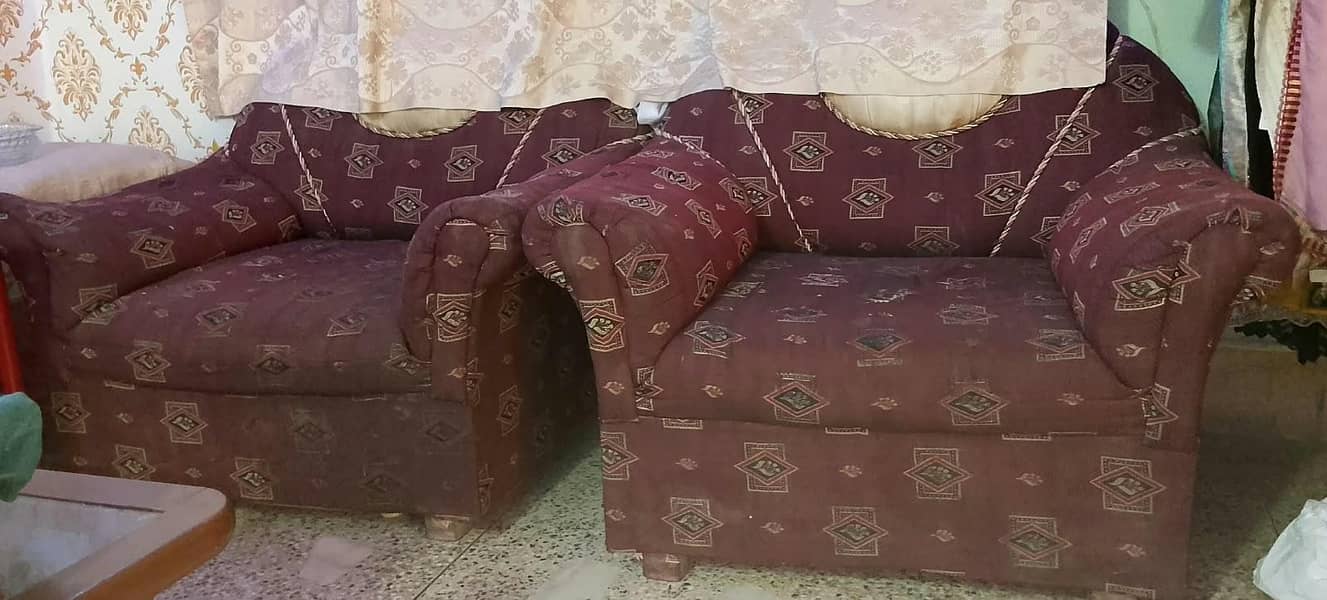 5 Seter Sofa Set + Big Table 2