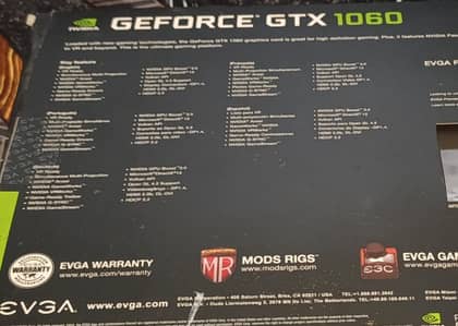 GTX 1060 EVGA SSC 6 GB 192 bit