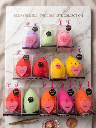 Happy Face Cute Bunny Beauty Blender - High Quality Makeup Sponge