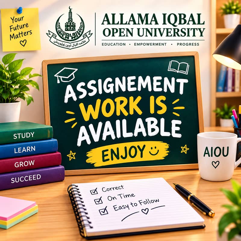 **AIOU Assignment Work Available | Complete Assignment Help ** 2