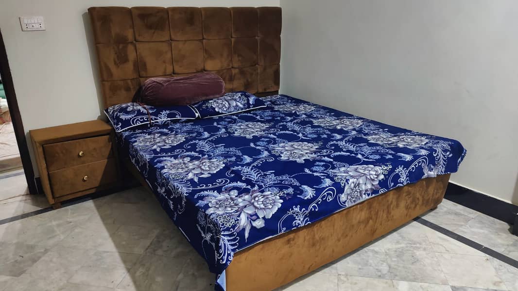 bed with two side tables 0