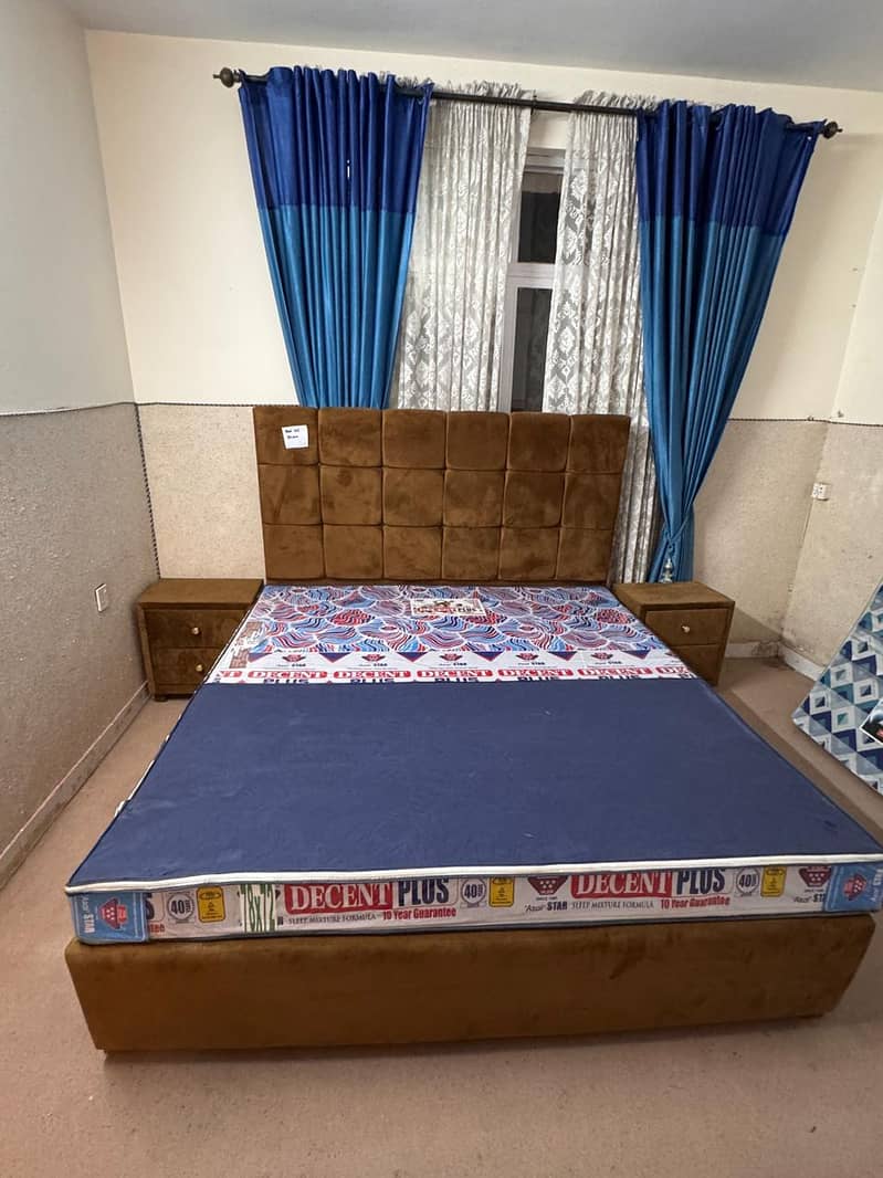 bed with two side tables 1