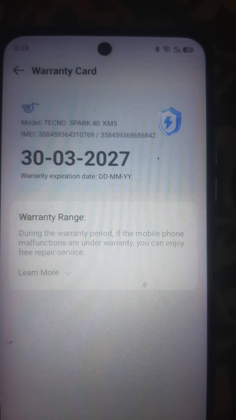 Tecno spark 40 6