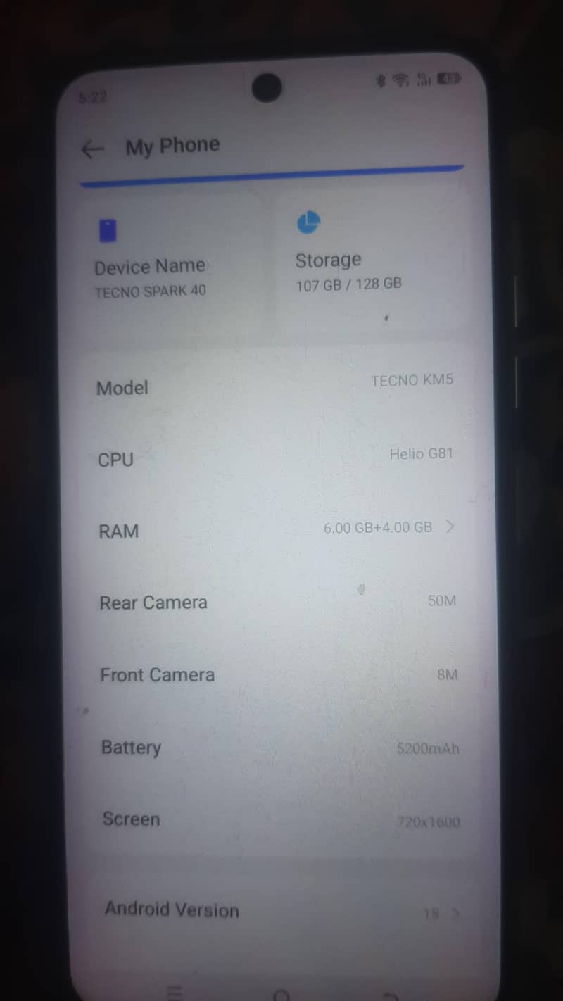 Tecno spark 40 7