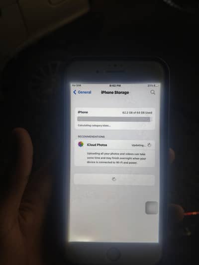Iphone 8plus PTA APPROVED  64GB BETTERY 71 BACK CRAK HA