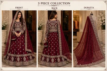Bridal Lehnga Maroon