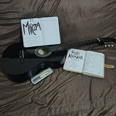 Acoustic Guitar Black shinning Colour