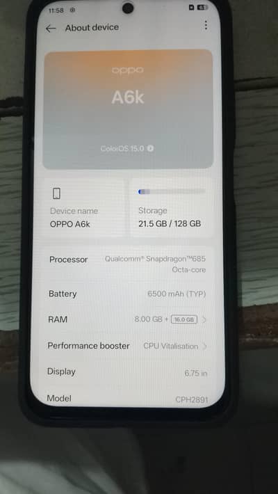 OPPO A6k
