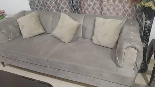 velvet poshish sofa set 3-2-1