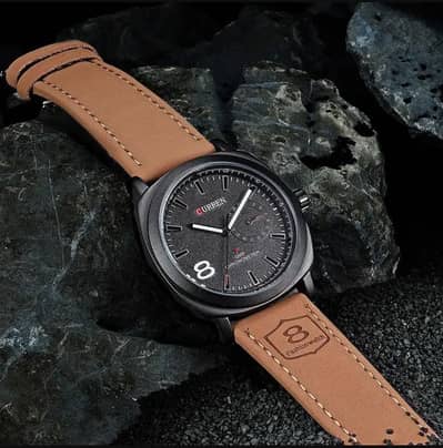 CURRENS MEN,s premium luxury leather watch