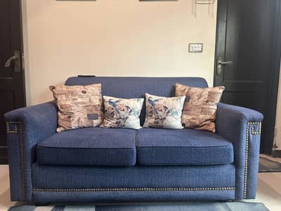 Blue color large 2 Seater sofa