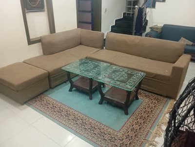 7 seater L shape sofa