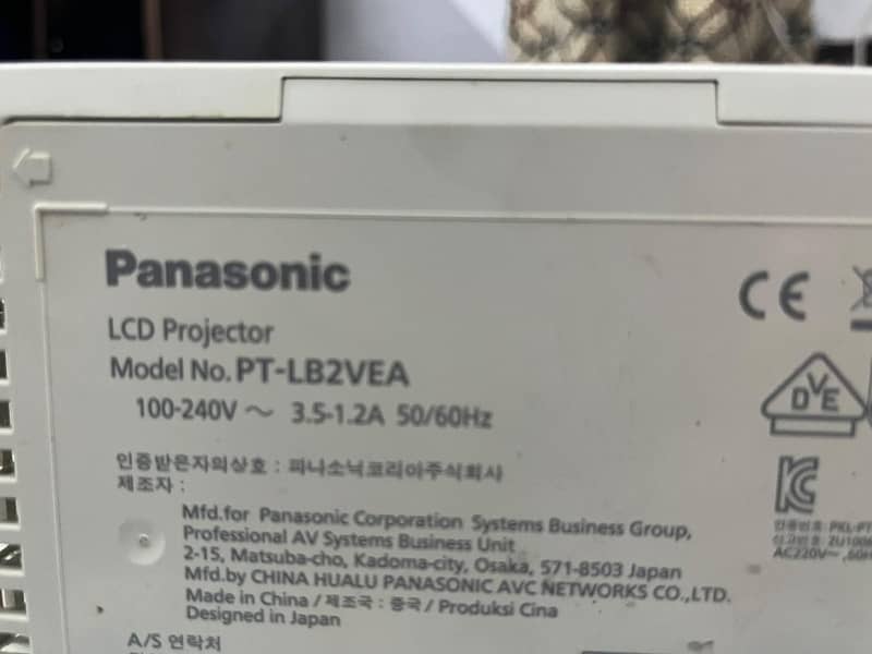 Panasonic Projector 2