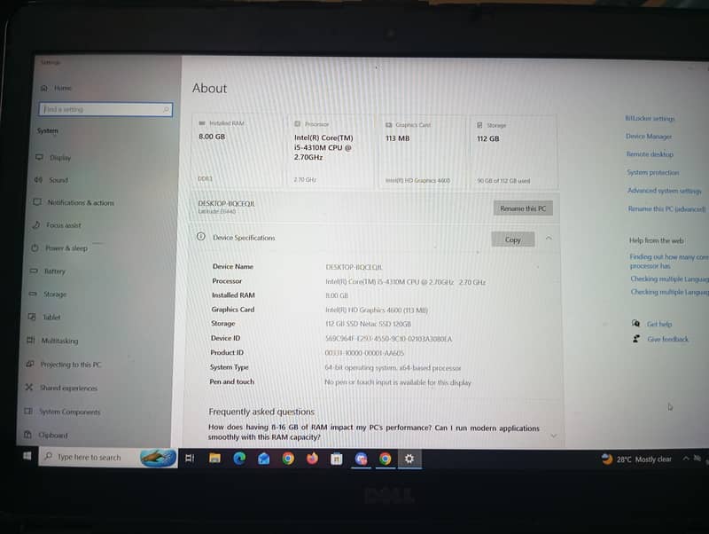 Dell latitude E6440 1