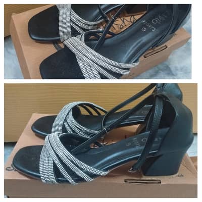 Black and White Stylo Heel